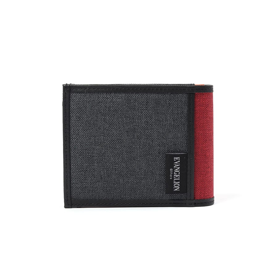 エヴァンゲリオンコラボ】 【数量限定】 MOUSTACHE 二つ折り財布 杢調ポリエステル×牛革 NDH-1852