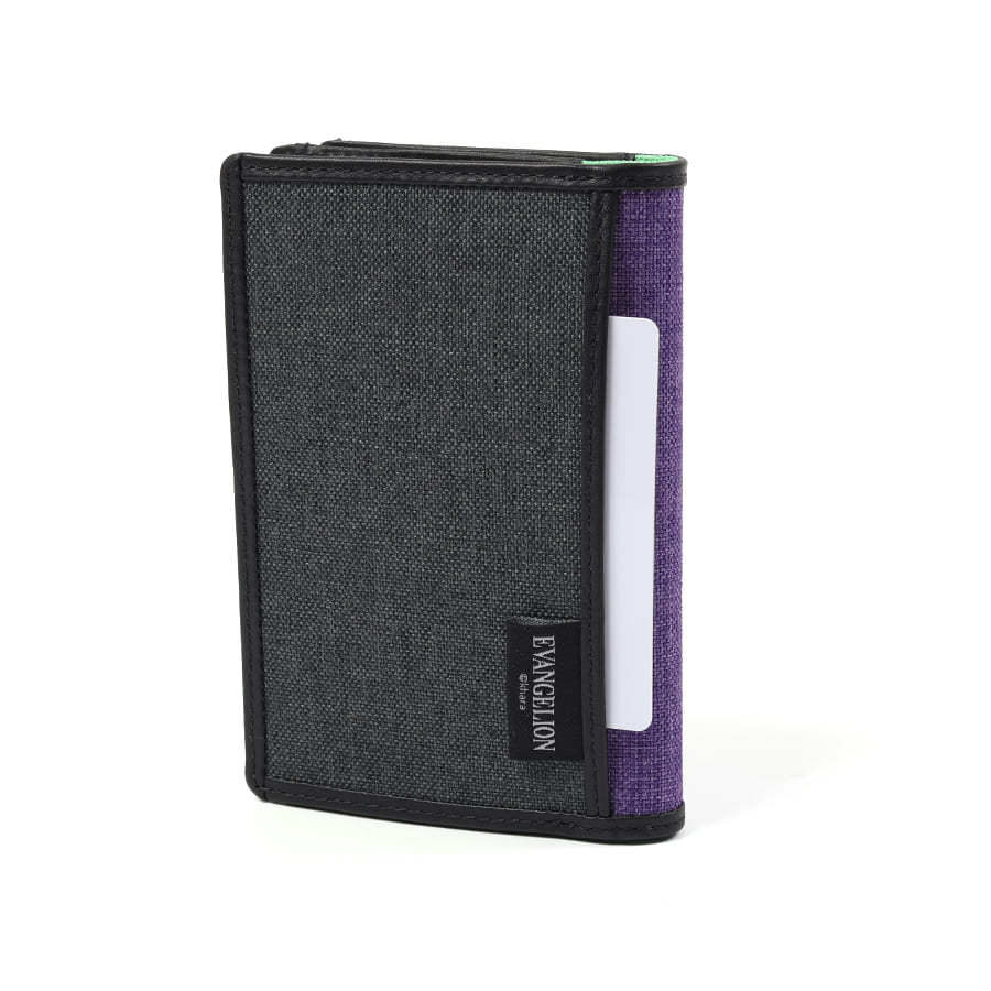 【エヴァンゲリオンコラボ】 【数量限定】 MOUSTACHE ミドルウォレット 杢調ポリエステル×牛革 NDH-1853