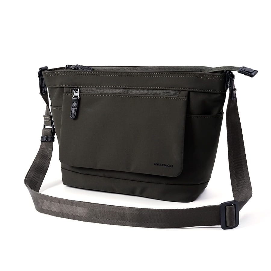 MOUSTACHE 撥水 ショルダーバッグ 高密ポリエステル撥水加工 BAY-0396