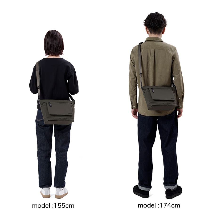 MOUSTACHE 撥水 ショルダーバッグ 高密ポリエステル撥水加工 BAY-0396