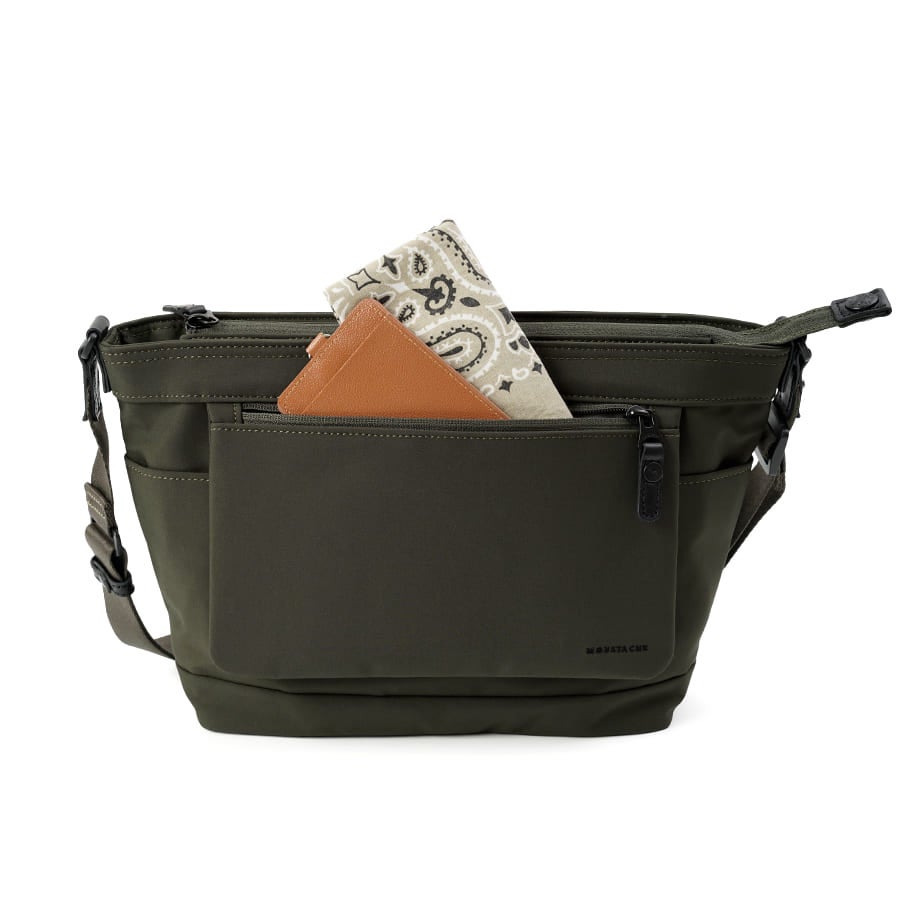 MOUSTACHE 撥水 ショルダーバッグ 高密ポリエステル撥水加工 BAY-0396