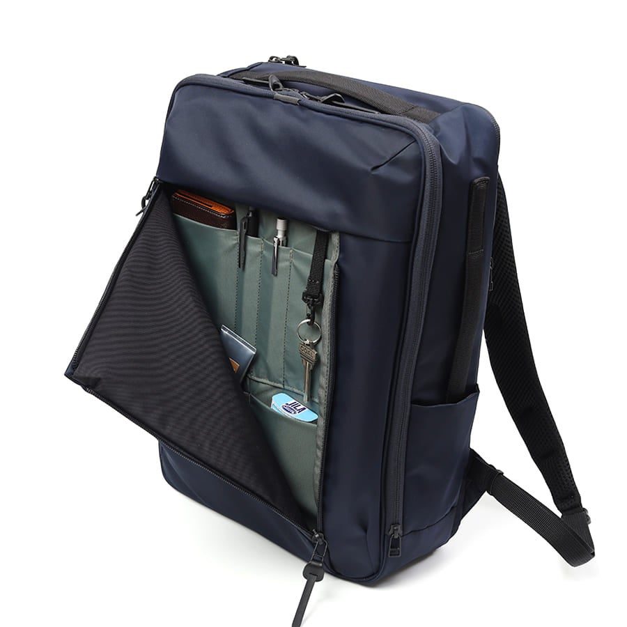 DSBK ビジネスリュック 撥水 PC収納 高密度ナイロンツイル (ダントツ撥水加工) JXF-3438