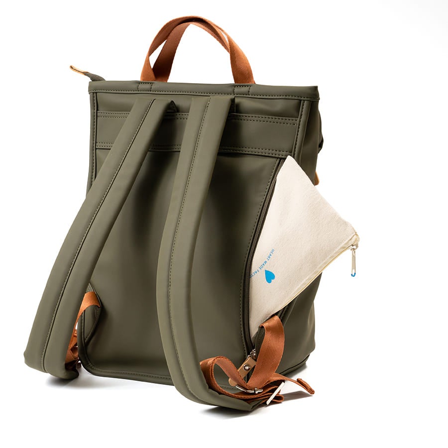 Heart Made Factory リュックサック ラバー調合皮 FY-0450