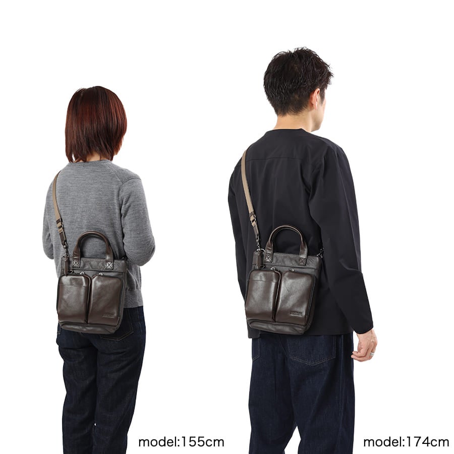 DOUBLES 2wayヘルメットトートバッグ 牛革×イタリアン牛革 JQF-1585