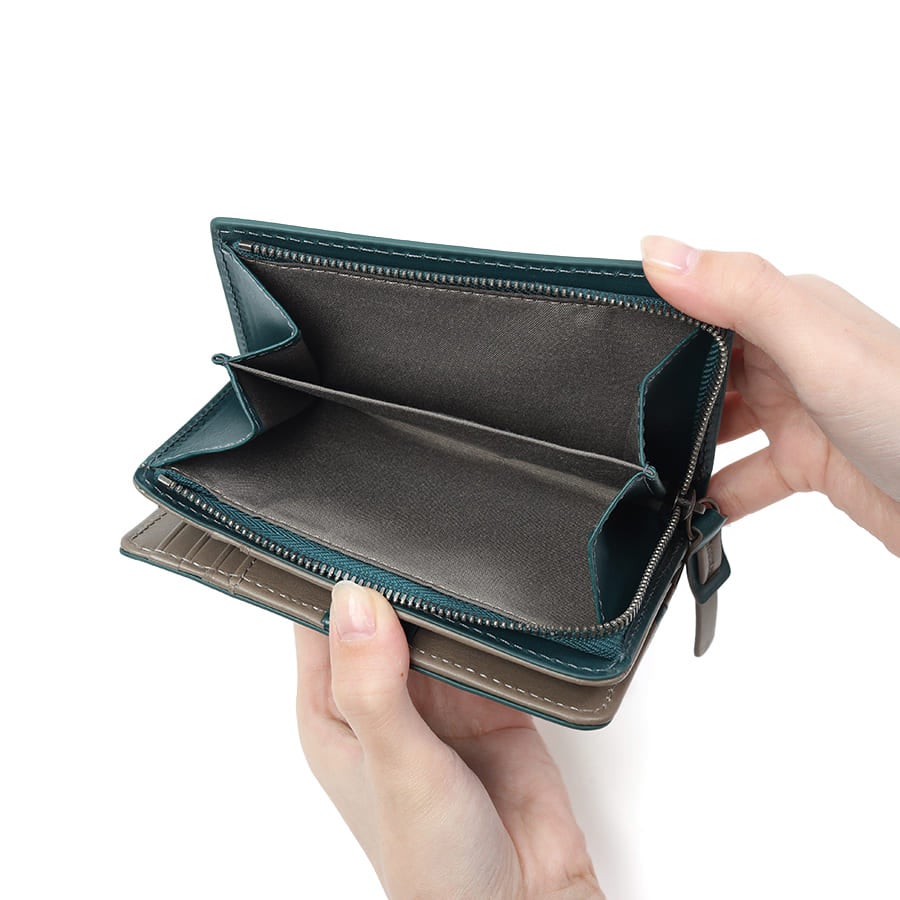 DOUBLES 深札入れ 二つ折り財布 イタリアンレザー 本革 RFID スキミング防止 KOF-1943