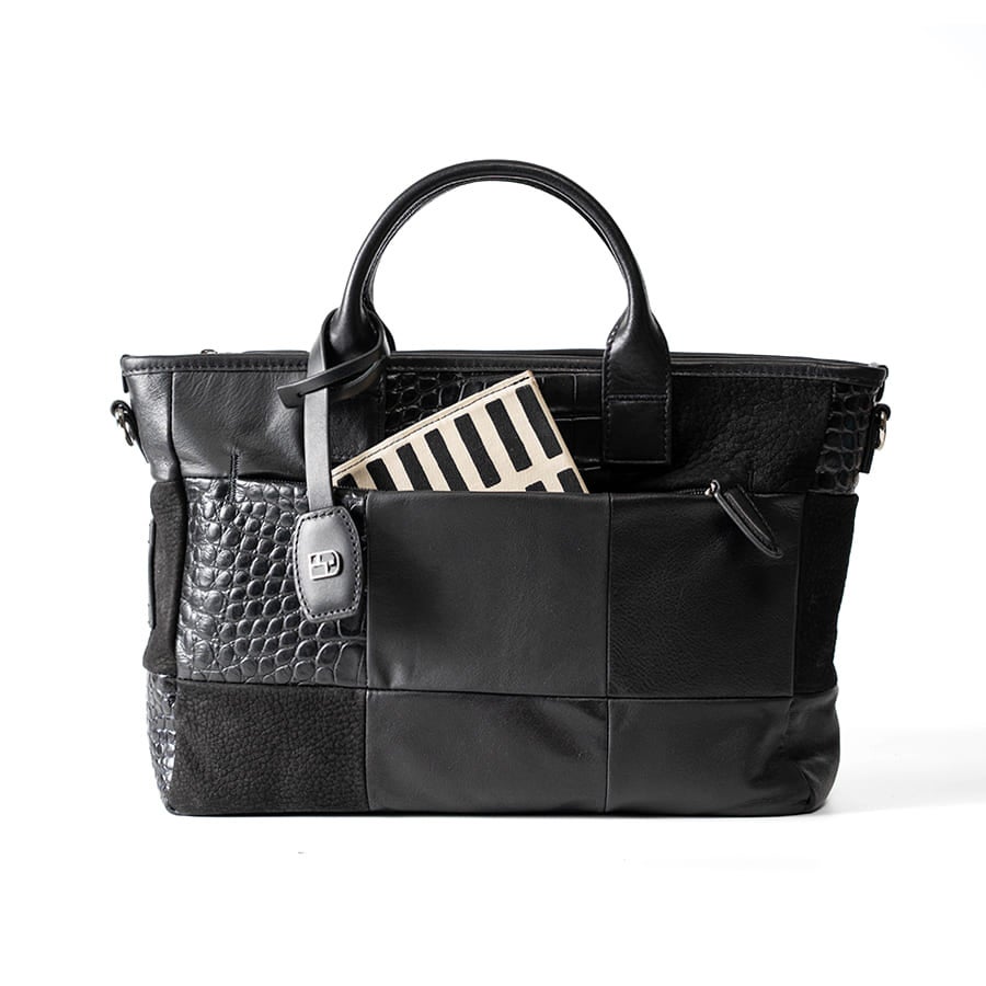 ESPECIAL 2WAYドライビングトート イタリアンレザー パッチワーク KEX-8003