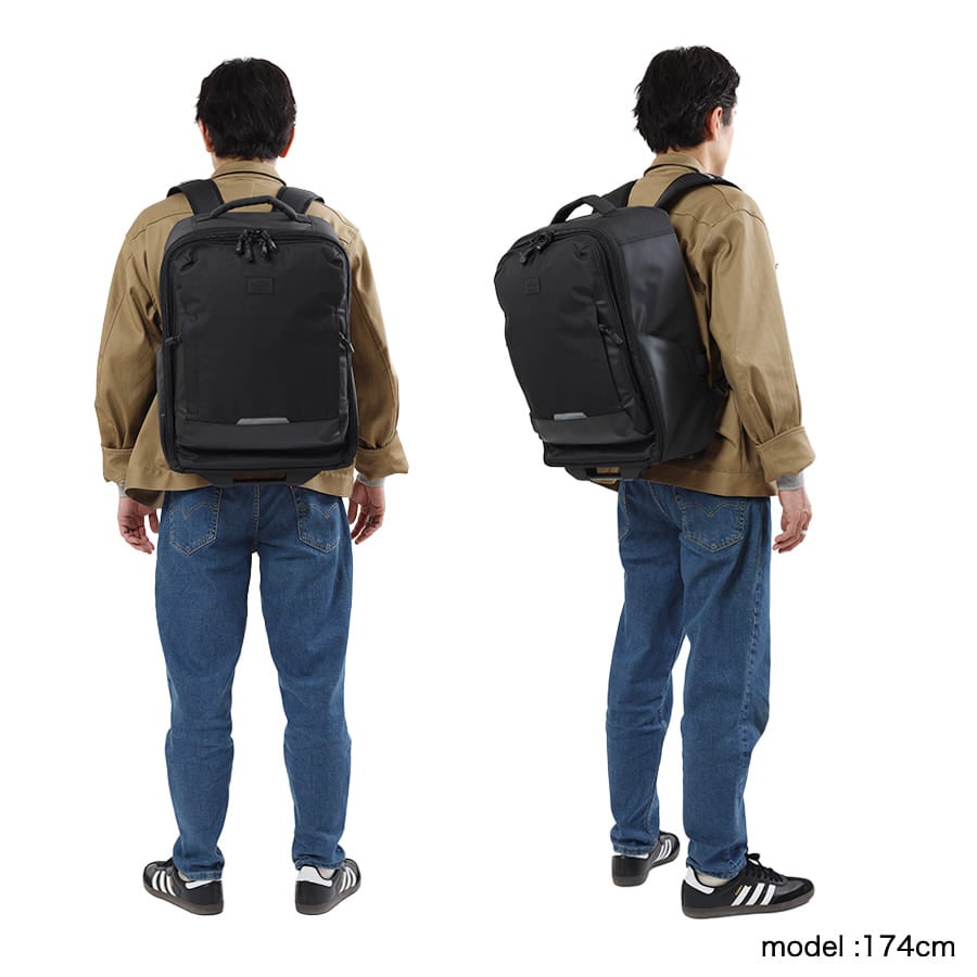 MOUSTACHE キャスター付きキャリーリュックサック 37L 機内持ち込み対応 ポリエステル MIU-0523