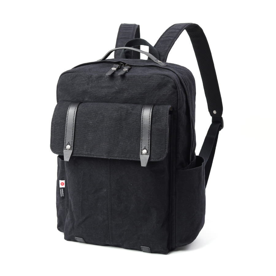 DOUBLES リュックサック 国産10号帆布×イタリアンレザー A4対応 13インチPC収納 BQZ-7439