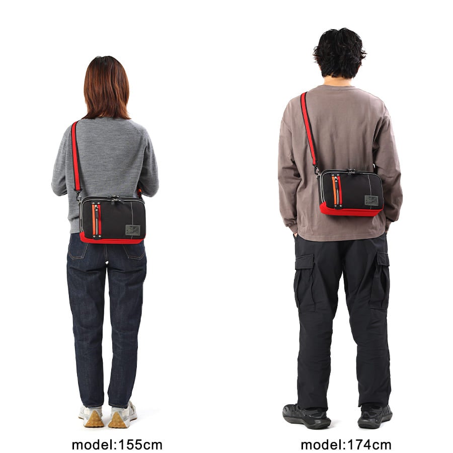 【エヴァンゲリオンコラボ】MOUSTACHE 横型ショルダーバッグ ポリエステル×合皮 JDH-1855