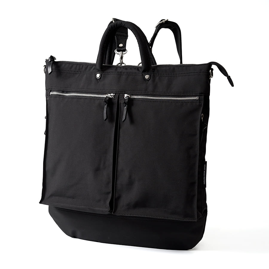 Heart Made Factory URBAN 3WAYヘルメットバッグ Lサイズ B4対応 リュック ショルダーバッグ トートバッグ FY-0581