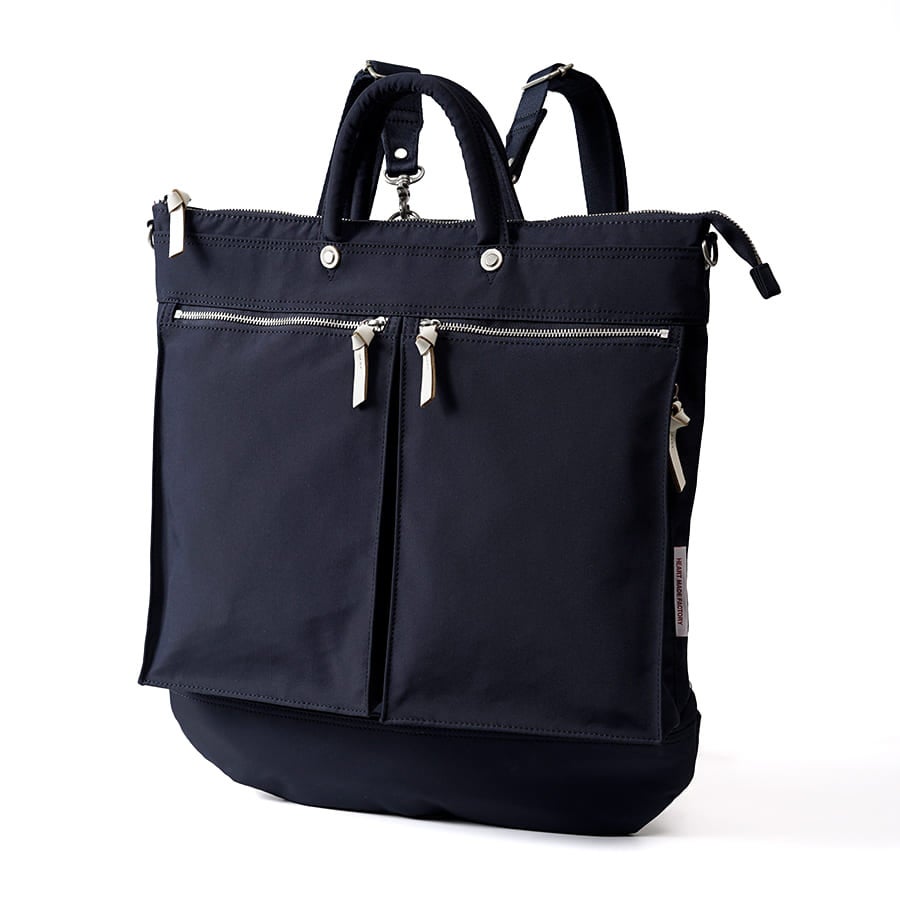 Heart Made Factory URBAN 3WAYヘルメットバッグ Lサイズ B4対応 リュック ショルダーバッグ トートバッグ FY-0581