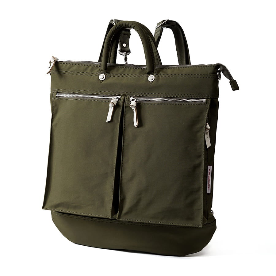 Heart Made Factory URBAN 3WAYヘルメットバッグ Lサイズ B4対応 リュック ショルダーバッグ トートバッグ FY-0581