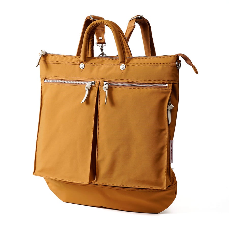 Heart Made Factory URBAN 3WAYヘルメットバッグ Lサイズ B4対応 リュック ショルダーバッグ トートバッグ FY-0581