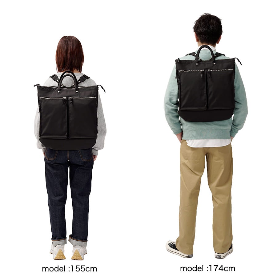 Heart Made Factory URBAN 3WAYヘルメットバッグ Lサイズ B4対応 リュック ショルダーバッグ トートバッグ FY-0581